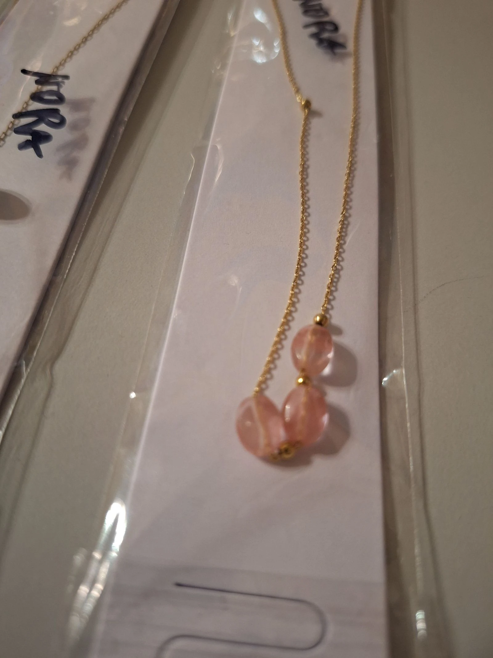 Hermoso collar de acero inoxidable y piedra 8e/p – photo 2